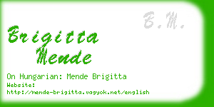 brigitta mende business card